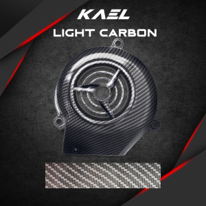 Cover Kipas Magnet Carbon Mio Lama Sporty Old-Smile & Nouvo Z Lele Tutup Mesin Hitam Black Karbon Light Premium
