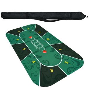 8 styles /1.2*0.6m/Deluxe Texas Holdem Poker Mat Ruer Table Cloth Table Top Casino Poker Board Game vsby