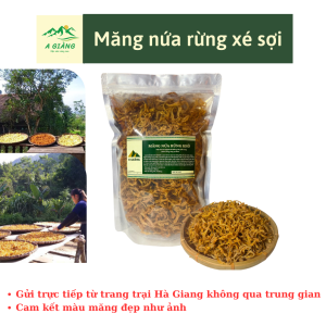 Măng rối khô Tây Bắc gói 500gr - măng xé sợi Tây Bắc siêu thơm màu vàng đẹp đóng túi zip dễ bảo quản - măng rối rừng khô Hà Giang loại 1