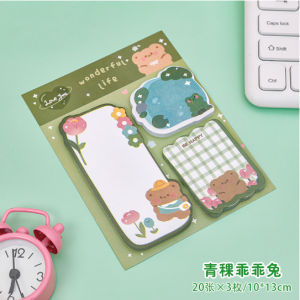 Sticky Notes 3 in 1 WONDERFUL LIFE / Notes Tempel 3in1 Karakter / Kertas Catatan Tempel Motif Kartun
