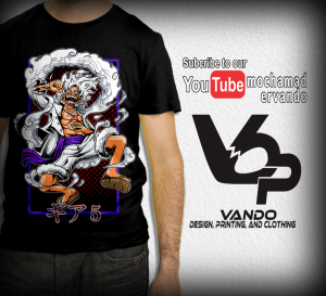 KAOS ANIME ONE PIECE LUFFY GEAR 5 FIFTH T-SHIRT 1