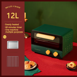 SG【READY STOCK】CHANGHONG 12L Mini Electric Oven Vertical Multi Purpose 3 Layers Toaster Household Toaster Oven For Baking