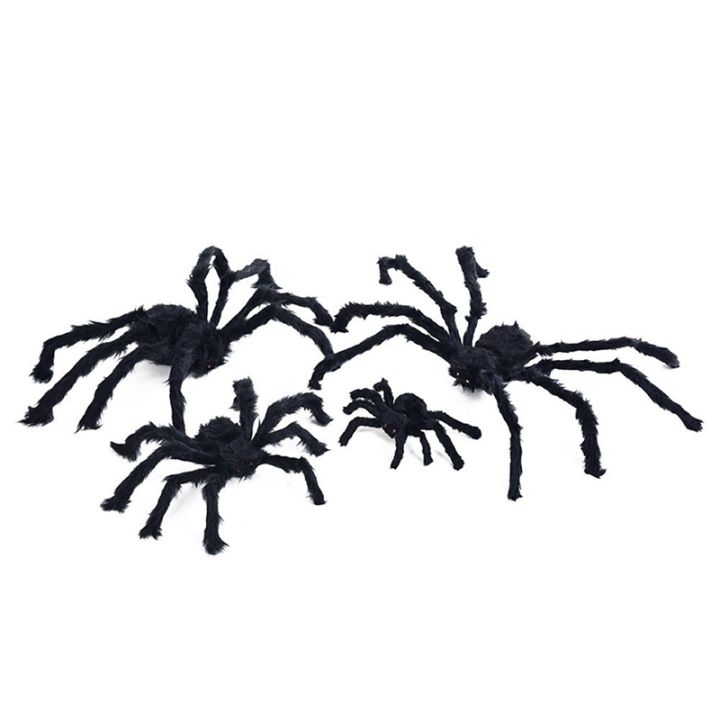 Black Spider Halloween Decoration Haunted House Prop Indoor Outdoor ...