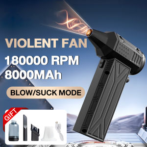 MOKETA 180000RPM Ultra Mini Turbo Jet Fan Electric Air Duster Portable Violent Blower With Car Cleaning