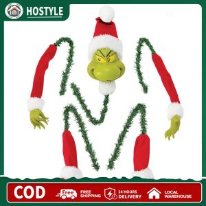 Christmas Decoration 5PCS Arm Leg Head Ornaments Holder Grinch Xmas Party Accessory for Christmas Tree Decor