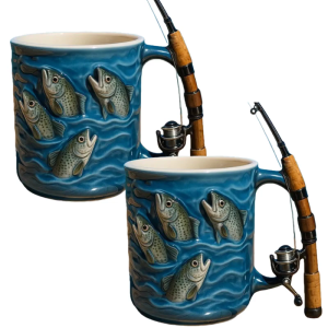 Fishing Mug Fishing Coffee Cup Travel Coffee Cup Drinkware Coffee Cup Unique Fishing Fans Gift for Women Men
