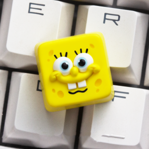 Art key artisan keycap SpongeBob SquarePants keycap Hand made Resin keycap mechanical keyboard keycap personalized keycap customized keycap-152c4c8b