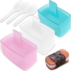Rice Mould Musubi Molder Maker Rectangular Layer Mold Box Scoop Onigiri Meat Press Plate Mold Box