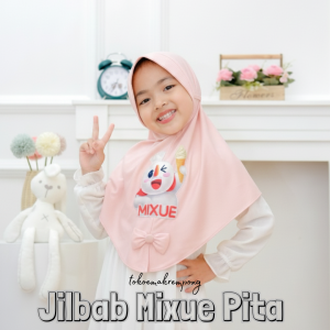 Kerudung Anak Gambar Mixue Jilbab Instan Hijab Anak