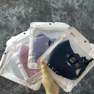 Khẩu Trang Vải 3D Nữ Dễ Thương – Form Chuẩn Dây Điều Chỉnh Vải Gân Mềm – Họa Tiết Dễ Thương