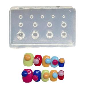 Khuôn hình hình cầu bằng silicon linh hoạt thuận tiện cho phụ kiện thời trang sáng tạo nghệ thuật nhựa và các dự án sáng tạo