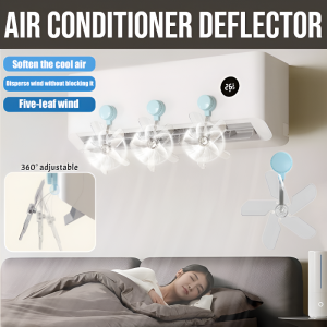🌬️ Suction Cup Air Deflector – 360° Draft-Free Cooling ✨ Say Goodbye to AC Chill吸盘式空调导风板