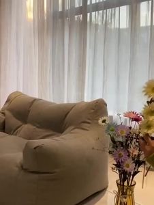 CraftedLiving SG- Double Seater Sofa Bean Bag Cover with Filling Full Set Large Lazy Chair Kerusi Malas Besar Siap Isi