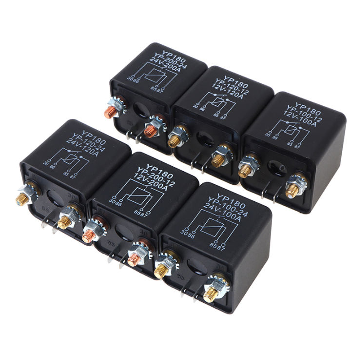 Starting Kit Relay WorldTrendy Starting relay 200A 100A 12V/24V Power Automotive Heavy ...