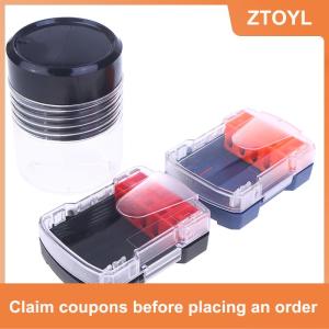 【ZTOYL】 Khoan Bit Lưu Trữ Trường Hợp Xách Tay 6.35Mm Hex Khoan Bit Trường Hợp 5 Kích Thước Chịu Nước PVC Có Thể Tháo Rời Chủ Hangable Lưu Trữ