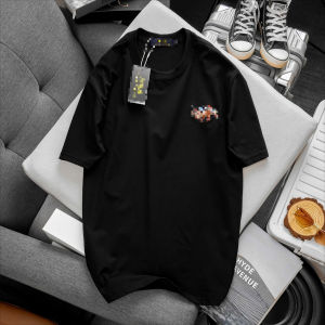 MELCO Triple-Pony Plain Men’s Classic T-Shirt  Casual Outfit w/ Pocket  Cotton Polyester