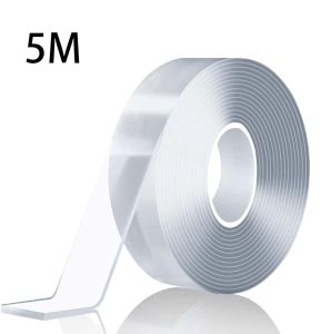 Nano Double Sided Tape Heavy Duty Adhesive Mounting TapeClear & Tough Sticky Poster Wall TapeMultipurpose Tape Picture Hanging Strips for Home Office Bathtub Bathroom Shower Toilet Kitchen and Wall Sealing