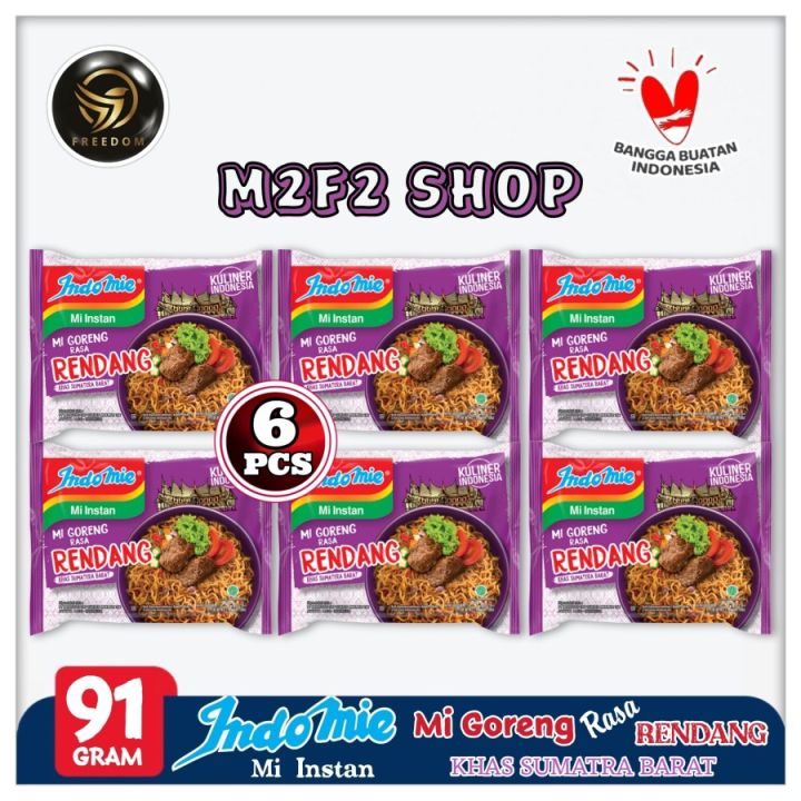 Indomie Mie Instant Goreng Rasa Rendang Khas Sumatera Barat | Bag - 91 ...