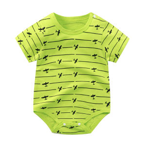 เสื้อผ้าเด็กแขนสั้น บอดี้สูทขาเว้า ลายน่ารักๆ ผ้านิ่ม โปร่งสบายไม่ร้อน