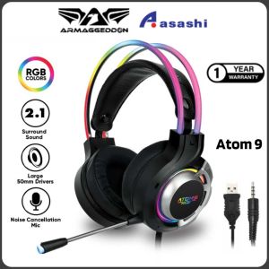 Armaggeddon Atom 9 RGB 2.1 Surround Sound Gaming Headset