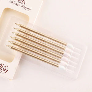 Lilin Ulang Tahun Lilin Chrome Panjang Pesta UlangTahun