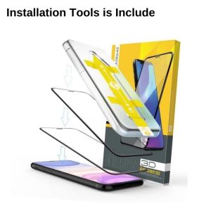 ZiFRIEND Screen Protector for iPhone 14 Pro Max 14 Plus / 11 12 13 Mini / X XR XS 9H Hardness Full Bezel Tempered Glass with Installation Tools