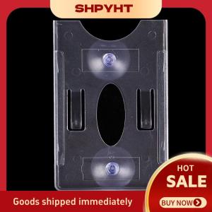 SHPYHT✨ Car Card Holder For Windshield Glass Tag ID IC Card Holder Card Sleeve