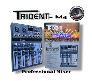 TRIDENT M4 COMPACT PROFESSIONAL MIXER WITH USB INPUT