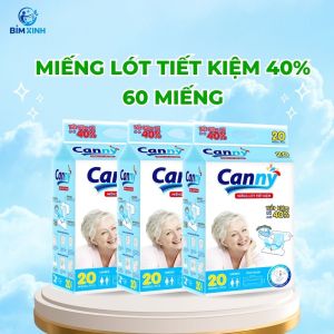60 Miếng Lót Bổ Sung Canny dùng kèm Tã quần người lớn  siêu thấm siêu tiết kiệm
