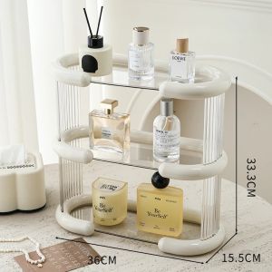 Sincecu Elegant Acrylic 3-Tier Organizer - Makeup Perfume & Kitchen Storage Rack