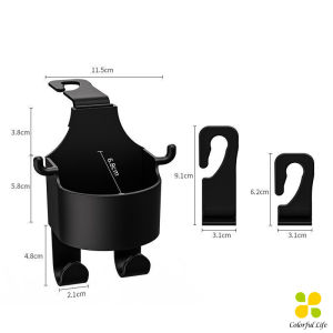 CLM ตะขอแขวนหลังรถ สีดำ ตะขออเนกประสงค์ในรถ Car Hook