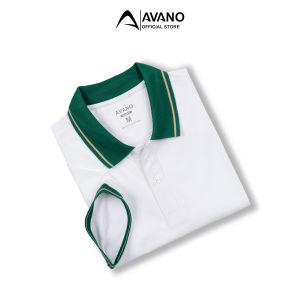 Áo polo nữ trắng vải Pique Cotton mắt chim mềm mịn thoáng mát không bai xù AVANO dáng Slimfit trẻ trung APL03
