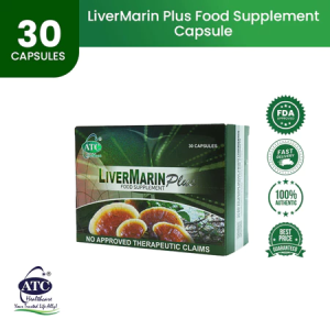 ATC LiverMarin Plus 30 Capsules Liver Health Food Supplement | Support Liver Care For People Who Drink Alcohol Stay Up Late & Overtime Work Antioxidant Support