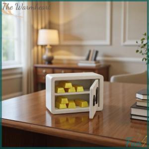 【The Warmheart】 1 Set 1 12 Scale Dollhouse Bar Safe Mini Model Simulation Miniature Password Safe Storage Cabinet Home Scene Decoration