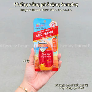 Sữa chống nắng bảo vệ da cực mạnh Sunplay Super Block phổ siê u rộng SPF50+ PA++++ - Việt Nam