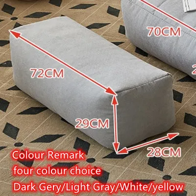 Waterproof Triangle Bean Bag Comfy Head Support Full Set WITH Bead Filling Linen Velvet Fabric lazy sofa 懒人沙发