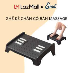 Ghế kê chân văn phòng gác chân công thái học Ergonomic Footrest - Thương hiệu EMA-Kích thước 32x25x12cm