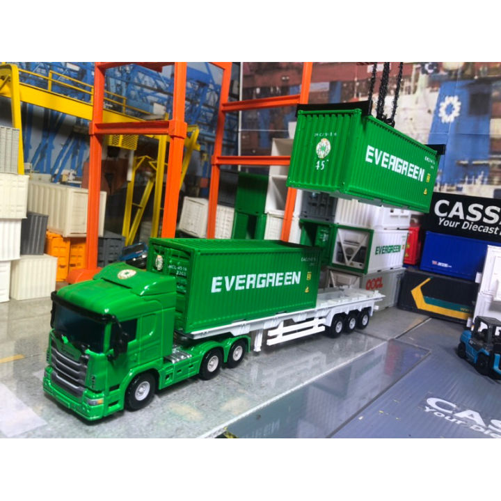 Diecast Custom Evergreen Container 20 Feet scala 48 Lazada