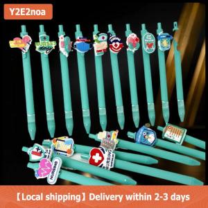 【Local shipping】 6 10Pcs Medical Record Pens Nurse Doctor Writing Gel Pens Nurses Day Gift Student Retractable Ballpoint Pen