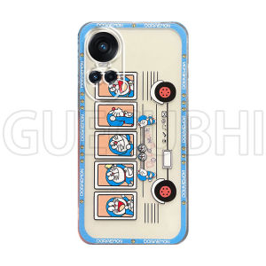 Phone Case OPPO Reno11 F Reno11 Reno 11 Pro Reno10 Reno10 Pro Reno10 Pro+ 5G New 2023 Cute Cartoon Doraemon Pattern Transparent Silicone Soft Casing OPPO Reno 10 Pro 5G Cover Case