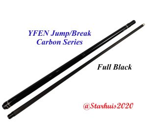 YFEN Carbon Break & Jump Cue Stik Brik Bola Lompat Professional Break Cue 13mm tip Carbon Fiber Shaft