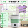 Mini Portable Washing Machine 12L Foldable Washer with 3 Wash Programs, Compact Laundry for Baby Clothes, Socks. 