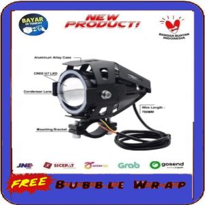 (1 pcs)Lampu Tembak Laser Led Mini - Lampu Tembak Sorot Foglamp Mini Laser Gun / Lampu tembak motor / Lampu Tembak Sorot Led Cree U7 Transformer Projector