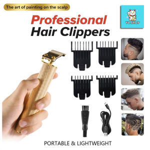 [YC] Rechargeable Cordless Barber Hair Trimmer Haircut Clipper Shaver Razor Blade Pencukur Rambut Alat Gunting Rambut 充电式剃发修头理发器