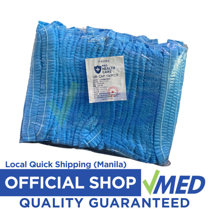 VMED Prohealthcare Disposable Non-Woven Hair Net Surgical Cap 1 Pack 100 Pcs I2243608361