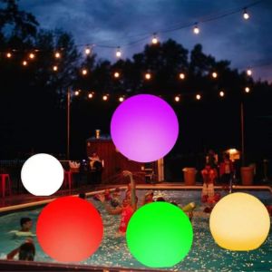 ZGNAY MALL Color-Changing Lights Inflatable LED Ball 16 Colors Remote Control Glow-In-The-Dark Beach Ball Blow Up Balls Large Size Floating LED Ball Summer Parties