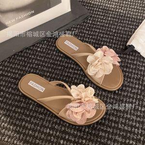 [Free Shipping] WomenS Summer Sandals New Style Flat-Soled Perfect For Pairing With Dresses Fashionable And Stylish With Floral Designs
