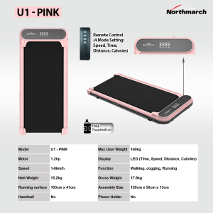 Northmarch Treadmill COD Máy chạy bộ điện mới được nâng cấp - Máy chạy bộ đa năng có thể gập lại phù hợp sử dụng tại nhà và phòng tập. Kết nối với ứng dụng di động vận hành cực kỳ mượt mà đường chạy rộng giảm xóc và thiết kế tiết kiệm năng lượng.