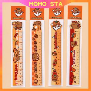 MOMO 1PCS Cartoon Magnetic Bookmark Ruler Rabbit Bear Capybara Panda Ruler Stationery(Random Each Series)