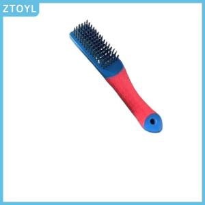 ZTOYL  Heavy Duty Stainless Steel Wire Brush With Comfortable Plastic Handle Perfect For Removing Rust Welding Slag Dirt And Paint
